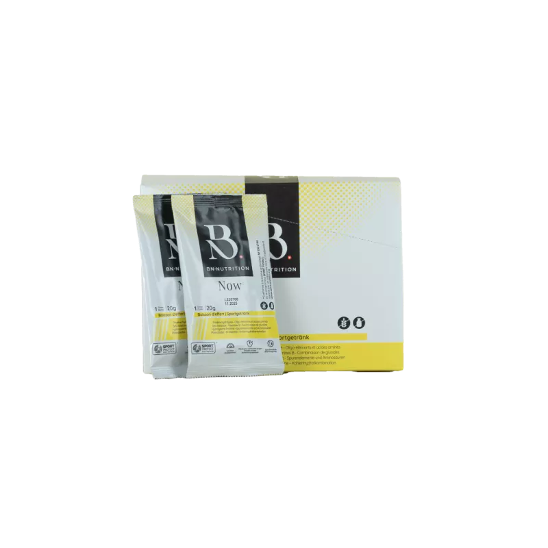Boisson sportive NOW BN Nutrition – Énergie, hydratation et récupération – Saveur citron