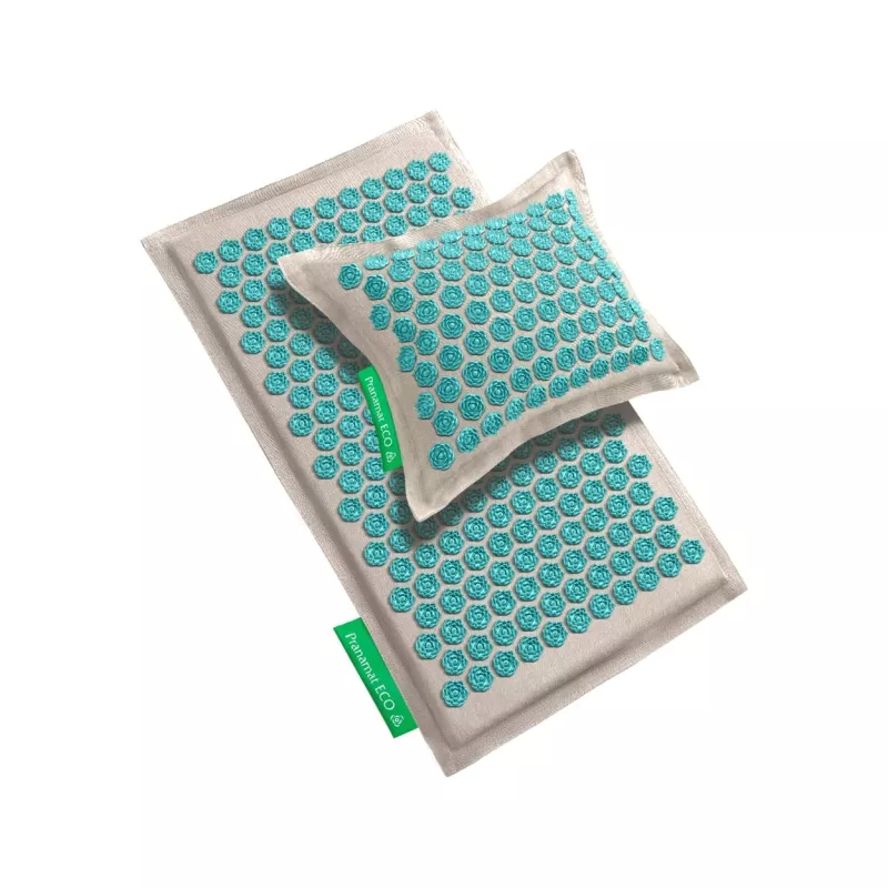 Set Basique Pranamat Eco – Tapis & Coussin d’Acupression Naturels