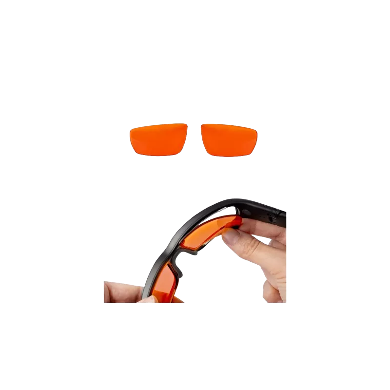 Propeaq 3-Gläser in Orange – Blue-Blocker-Option – Medi-Lum