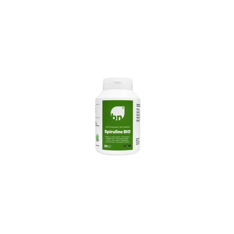 Spiruline Bio BN Nutrition, 100% Pure, Riche en Fer et Nutriments, Medi-Lum