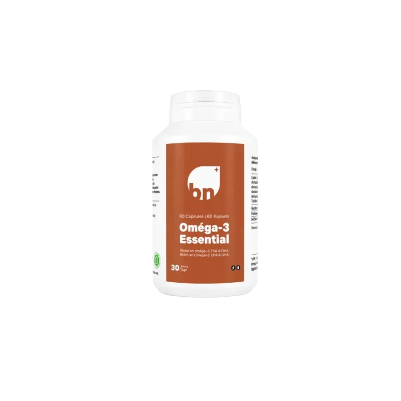 Oméga-3 Essential, Huile de poisson EPA & DHA, BN Nutrition, Medi-Lum