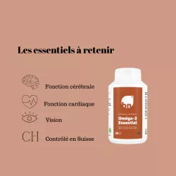 Oméga-3 Essential, Huile de poisson EPA & DHA, BN Nutrition, Medi-Lum